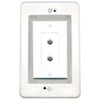 RiteAV in-Wall Cable Management Kit Recessed Outlet 2 Coax Wall
