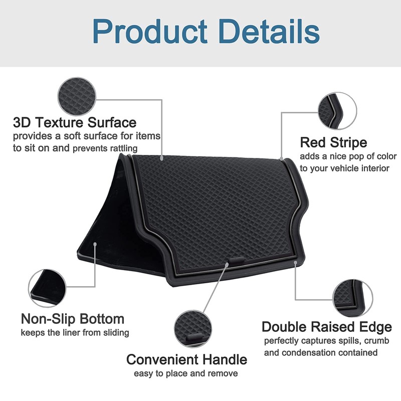 JDMCAR Custom Liner Accessories Compatible with Chevy Colorado/GMC Canyon 2015
