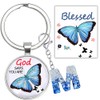 MKISHINE Christian Butterfly Gifts for Women Faith, Inspirational Alphabet Initial