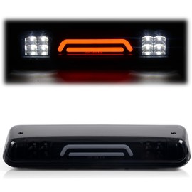G-PLUS Rear LED Third Brake Light Compatible with 2004-2008 Ford F150 Lobo/2006-2008 Lincoln Mark LT/2007-2010 Ford Explorer Sport Trac 3RD Cargo Led Tail Lamps (Smoky Lens Black Housing)