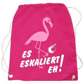 Spaß Kostet Flamingo Es Escaliert Eh Rucksack, pink