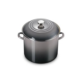 Le Creuset Enamel on Steel Traditional Stockpot, 16 qt., Oyster with Stainless Steel Knob