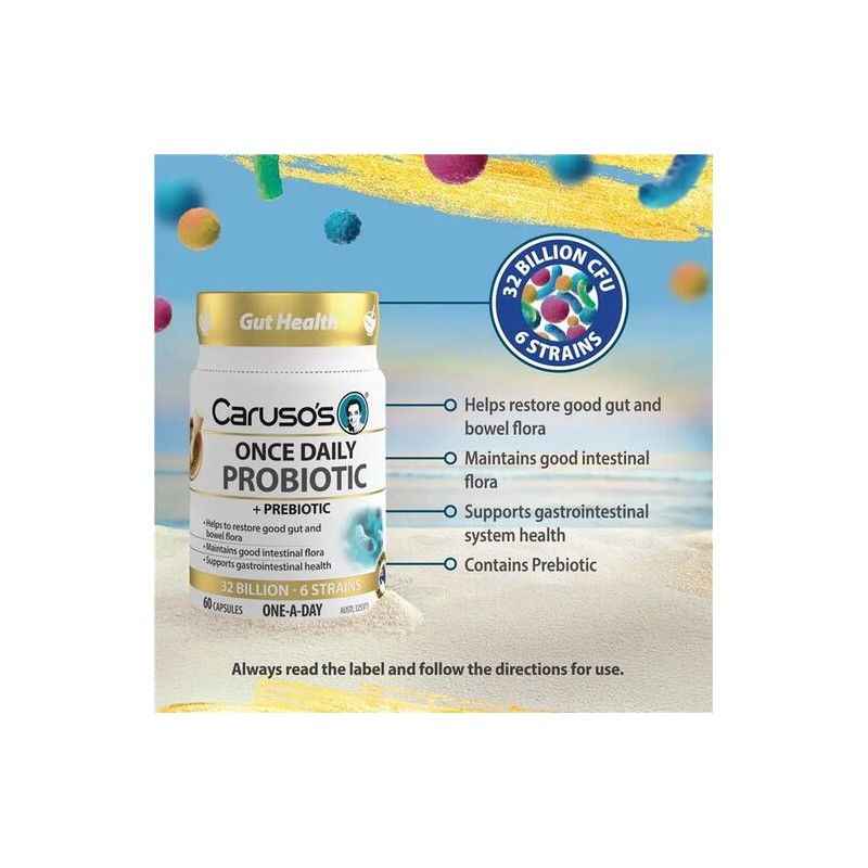 Caruso's Natural Health Probiotic Super Broad Spectrum 60 Capsules