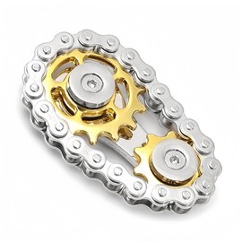 Moruna Metal Spinner High-Quality Fidget Toy Well-Spinning Design for ADHD/Stress Relief/Time-Passing Adult Hand Toy EDC Toy (Gold)