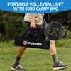 Portable Outdoor Volleyball Net Set for Backyard Beach with Adjustable