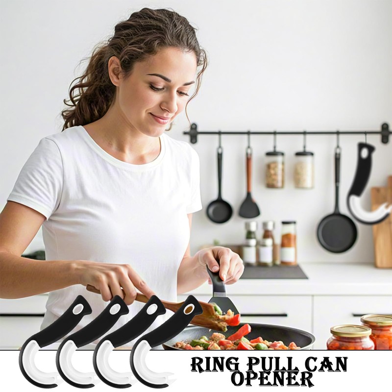 4 Pcs Ring Pull Can Opener Aid, Can Pull Tin