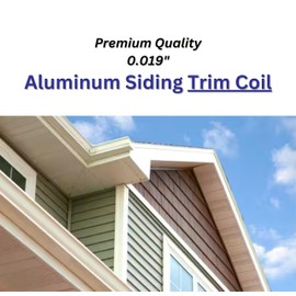 Eagle 1 Aluminum/Vinyl Siding Coil (Multiple Sizes) Each Roll Includes Free 1.25" Matching Stainless Steel Trim Nails - Fascia Cover- Aluminum Flashing Roll (4" x 50 FT, Wicker Woodgrain)