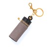 Cackatoo Genuine Leather Horsehair Lipstick Case with Keychain - Portable