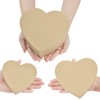 WANDIC Paper Mache Box, Set of 3 Heart Paper Mache
