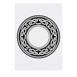 'Celtic Circle' Temporary Tattoo - Water Resistant, Skin-Safe, Non-Toxic Transfer (TO00040952)