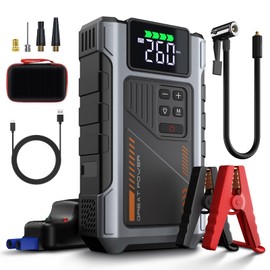 Portable Jump Starter with Air Compressor 3500A Peak with 150PSI Tire Inflator, Jump Box for 12V Car Battery Power Booster Pack (Up 8.0L Gas/6.5L Diesel Engine)
