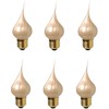 Creative Hobbies® 7194PSA Large Medium Base Champagne Silicone Light Bulbs,