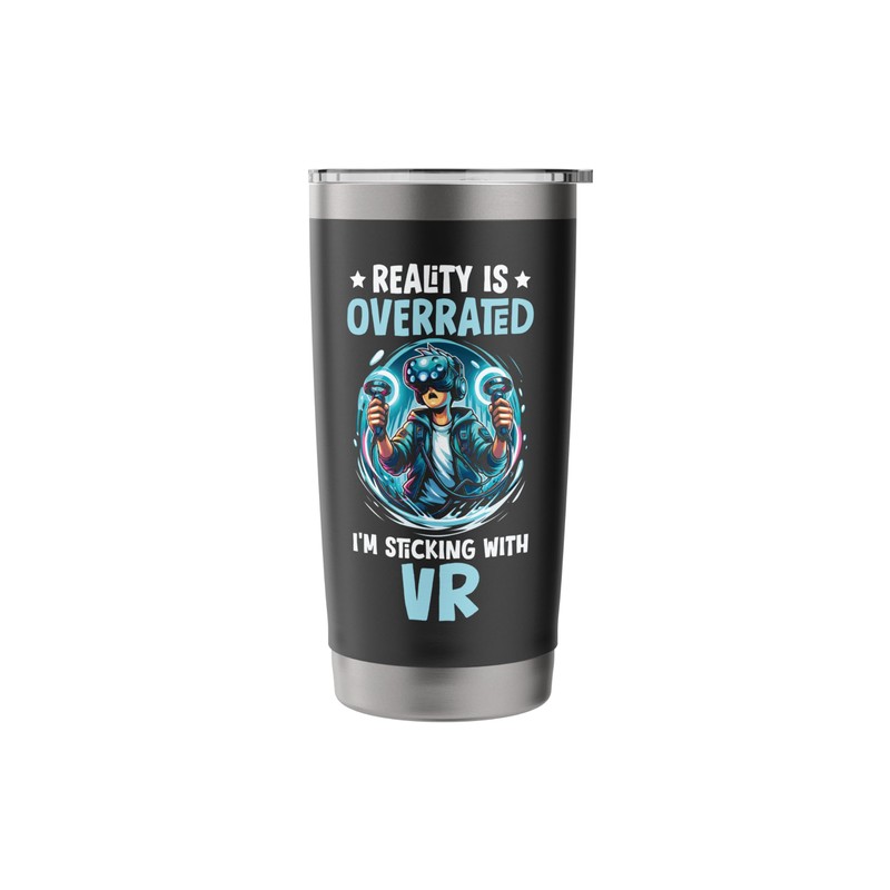 VR Games Video Game Player Gaming Gamer Virtual Reality Stainless