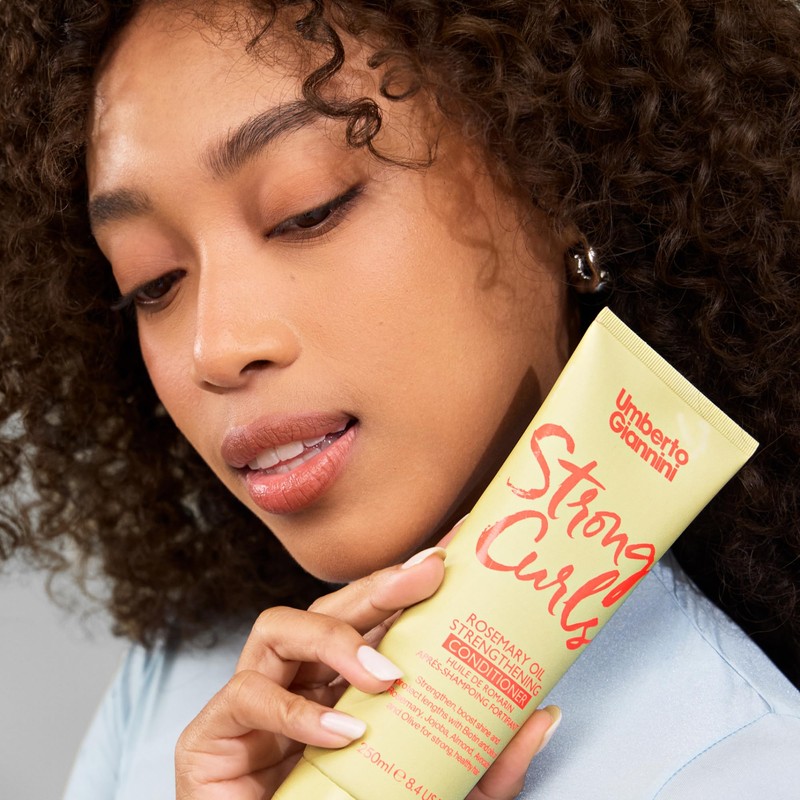 Umberto Giannini Strong Curls Rosemary Oil Strengthening Conditioner for Curly,