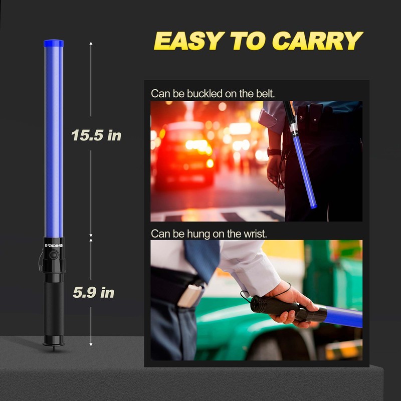 E-riding 4 Pack Traffic Wand, 21 Inch Traffic Control Wand