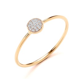 Old English Jewellers 9ct Yellow Gold Natural Diamond Round Cluster Ring size J K L M N O P Q R S (S)