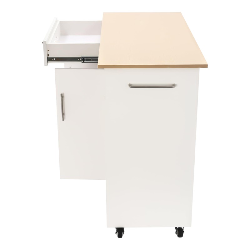 HinLIaDa Kitchen Island Cart with Storage, Rolling Kitchen Island Side