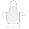 WOO LANDO Barbecue apron for men, 73 x 57 cm,