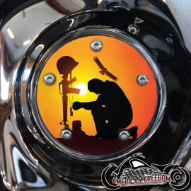 AMERICAN FREEDOM HARLEY DAVIDSON TIMING COVER BIG TWIN CAM, MILWAUKEE 8, SPORTSTER FALLEN SOLDIER