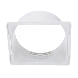 Exhaust Duct Hose Connector, Square to Round Air Conditioner Exhaust Hose Coupler 150mm ABS for Office