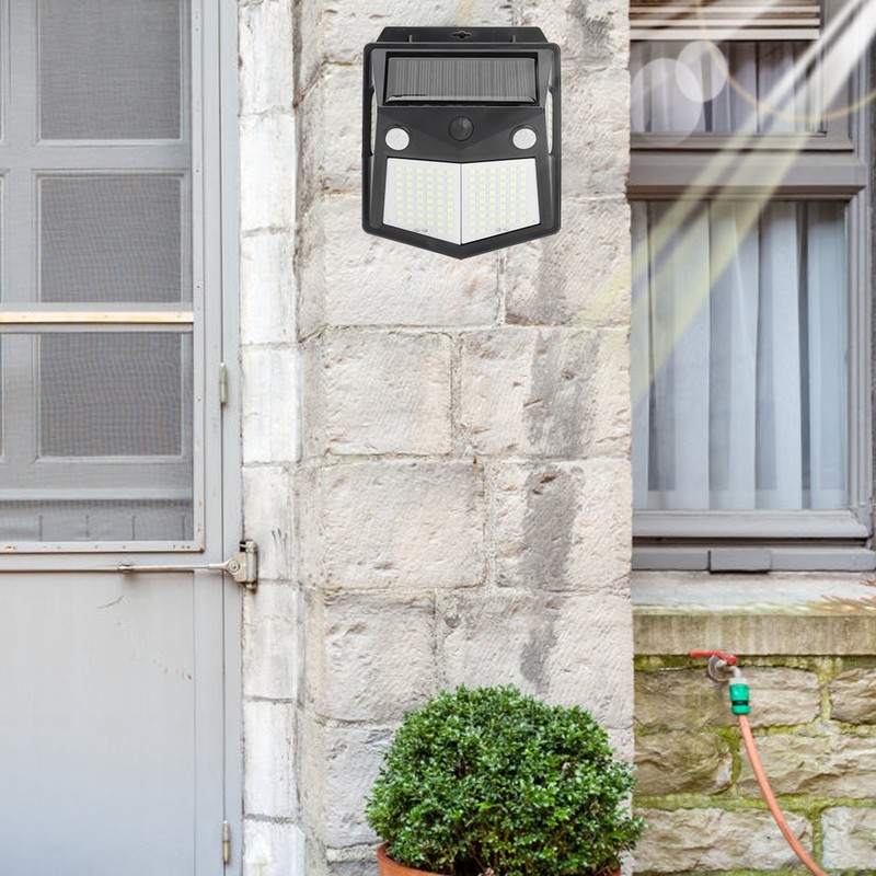 160LED Solar Power Wall Light Automatic Motion Sensor Lights Sensor