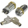 SECO-LARM SS-095-1H1 High Security Tubular Key Lock Switch, Used for Momentary Alarm Arm/Disarm, Momentary ON/shunt OFF 2 Terminals, SPST; Maintained OFF, Springs Back From ON, Key Removable From OFF