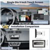 UNITOPSCI 9 Inch Single Din Wireless Apple CarPlay Android Auto