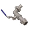 VARIOSAN Ball Outlet Valve 11329 1/2 Inch Stainless Steel Lockable