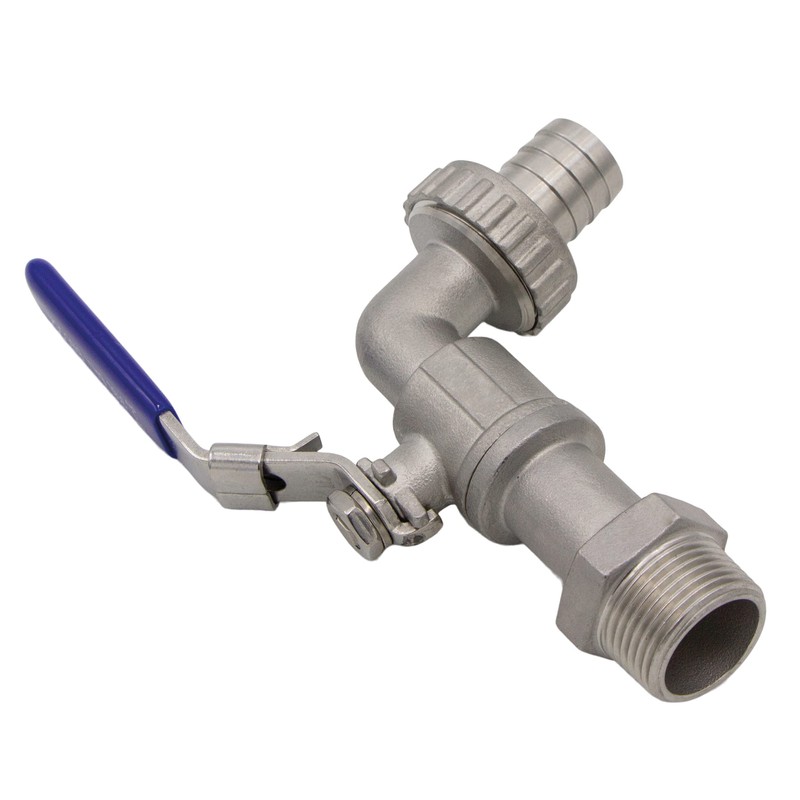VARIOSAN Ball Outlet Valve 11329 1/2 Inch Stainless Steel Lockable
