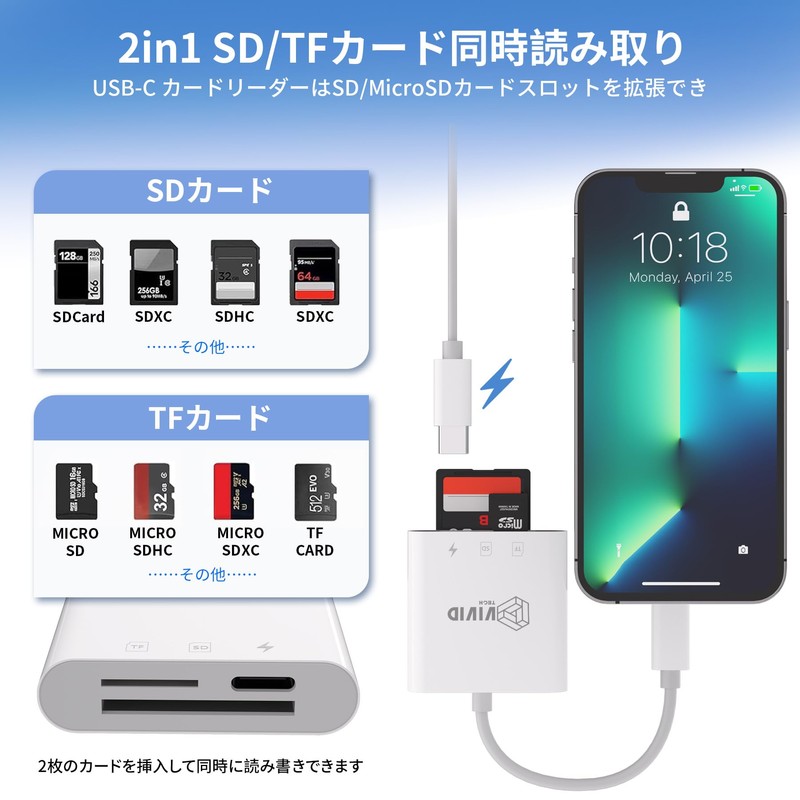 SD Card Reader, Ultra High Speed USB3.0, Multi-Card Reader, Fast