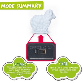 WOW! STUFF CoComelon Toys Musical Color Learning Sheep | Changes to Match Colors | Plays Baa Baa Black Sheep Nursery Rhyme | Night Light Sleep Soother Mode | for Girls and Boys | Ages 2+