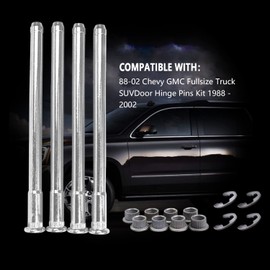 Kit de reparación de bisagra de puerta y bujes compatible con Chevy GMC 1500 2500 3500 C1500 C2500 C3500 K1500 K2500 K2500 Tahoe Suburban Reemplazo 15685040 15562609 Juego de reparación de bisagras de puerta lateral del conductor