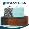 PAVILIA Hanging Toiletry Bag Women Men, Foldable Cosmetic Organizer Travel