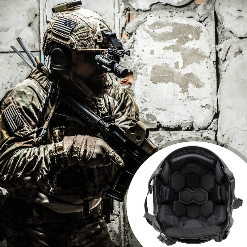 Yzpacc Tactical Helmet Pads, Universal Replacement EX Helmet Internal Memory