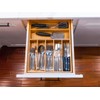 Umilife Bamboo Kitchen Drawer Organizer, 13 Inch Silverware Utensil Tray
