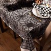 PIGETALE Black Lace Halloween Tablecloth Rectangular Overlay 54 x 72