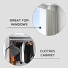 UIOSANRT Stainless Silver Shower Curtain Rod 31-79 Inches Non-Slip Shower