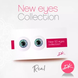 Smart Doll Eyes Glastic Classic 16mm eyes for 1/3 or 1/6 BJD Doll in Blue Green