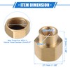 VekAuto Pressure Washer Connector, M22x1.5 Female to M14x1.5 Female Adapter