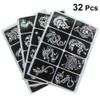 Pack of 32 Stencils Tattoo Stencils Glitter Tattoo Stencils Temporary