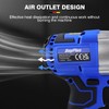 Qimu Cordless Impact Wrench,1/2 Impact Gun,3-IN-1 Brushless Power Electric Wrench/Max