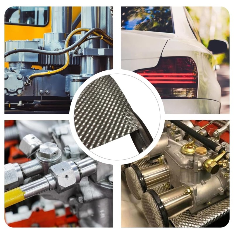 Ummickl 12'' x 20'' Embossed Aluminum Heat Shield High Temperature