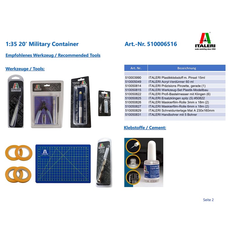 ITALERI ITA6516 Model kit, Unpainted, Mittel