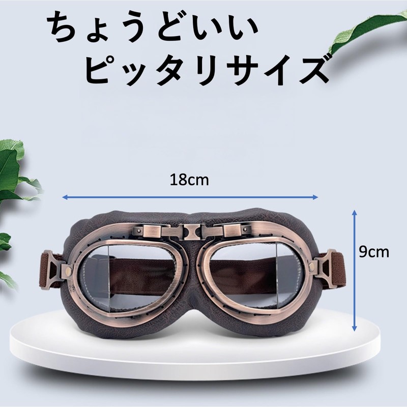Rubonarie Motorcycle Goggles, Motorcycle, Cycling Sports Goggles (Clear)