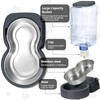 Automatic Cat Feeder and Water Dispenser with Stainless Steel Bowl