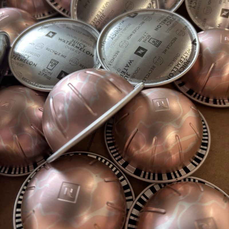 Nespresso Vertuo Juicy Watermelon Over Ice Flavor Pods, 20 Ct,