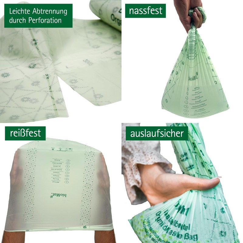 bioMat 20 L Compostable and Climate Neutral Organic Waste Bags