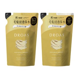 DROAS Droas Refill Set, Renewal, Moist Glossy, Shampoo and Treatment, Refill Set, Classic Fruity Scent, Damage, Smooth, Hair Care, Moisturizing, Mud, Clay