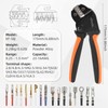 KF CPTEC Ratcheting Crimping Tool for Open Barrel Terminals, for