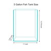Vimvins 5 Gallon Glass Fish Tank, Easy to Maintain Small